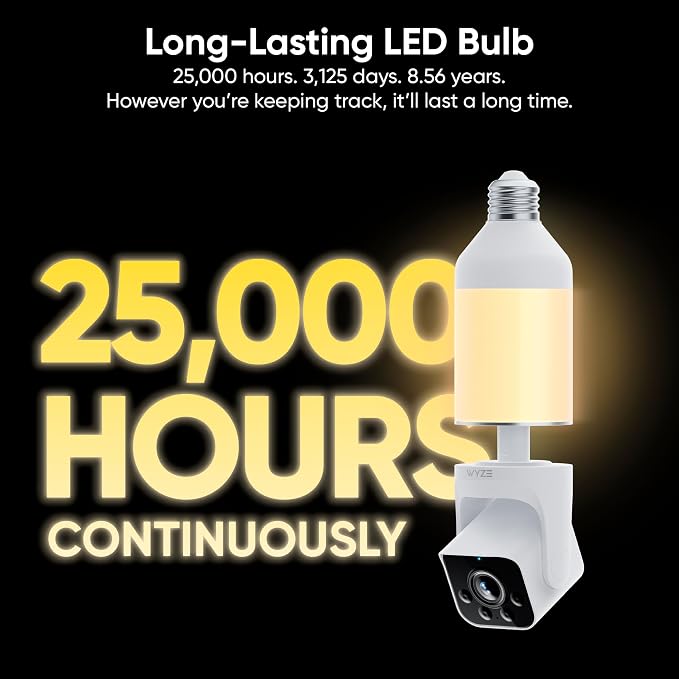 WYZE Bulb Cam - 2K HD Smart Light Bulb Security Camera 2 Pack - Image 14