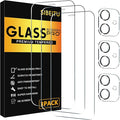 SIBEITU 3+3 Pack Screen Protector + Camera Lens Protector for iPhone 12 | 6.1 Inch HD 9H Hardness Tempered Glass Film, Scratch Resistant, Sensor Protection, Case Friendly, High Response, Bubble Free by SIBEITU