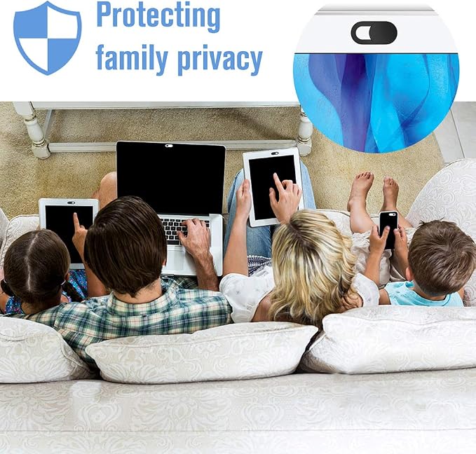 Laptop Camera Cover Slide, 6 Pack Ultra-Thin 0.022in Webcam Cover Blocker | Web Camera Cover for Laptops,Computer and MacBook,iMac,iPad,iPhone.Essential Computer Accessories,Protect Your Web Privacy - Image 5