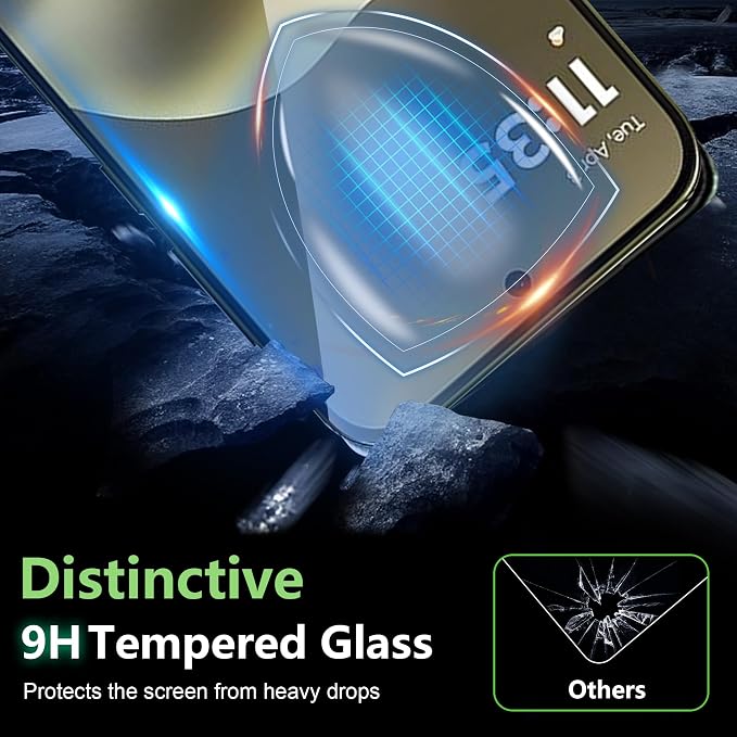 for Motorola Moto Edge 2026 Screen Protector with Camera Lens Protector, 9H Hardness Anti-Scratch Tempered Glass flim, Case Friendly,Anti-Scratch (2+2 PACK) - Image 5