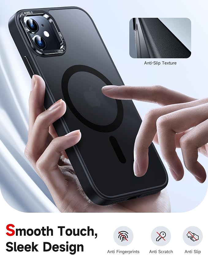 LeYi for iPhone-11 Phone Case with Screen Protector X2 + Camera Cover X2, Compatible with MagSafe Magnetic Funda para i Phone 11case Military Grade Protective Women Men Cases ipone 11, Black - Image 4