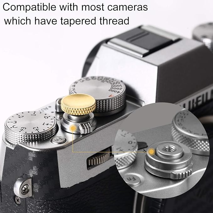 Soft Shutter Release Button, Pure Copper Camera Shutter Button (3 Pack) - Image 4