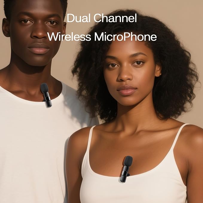 Professional Wireless Lavalier Lapel Microphone for iPhone, iPad, Mini Video Recording Mic for Interview Video Podcast Vlog YouTube & Livestream, Noise Reduction, Plug & Play (3-IN-1 All Devices) - Image 2
