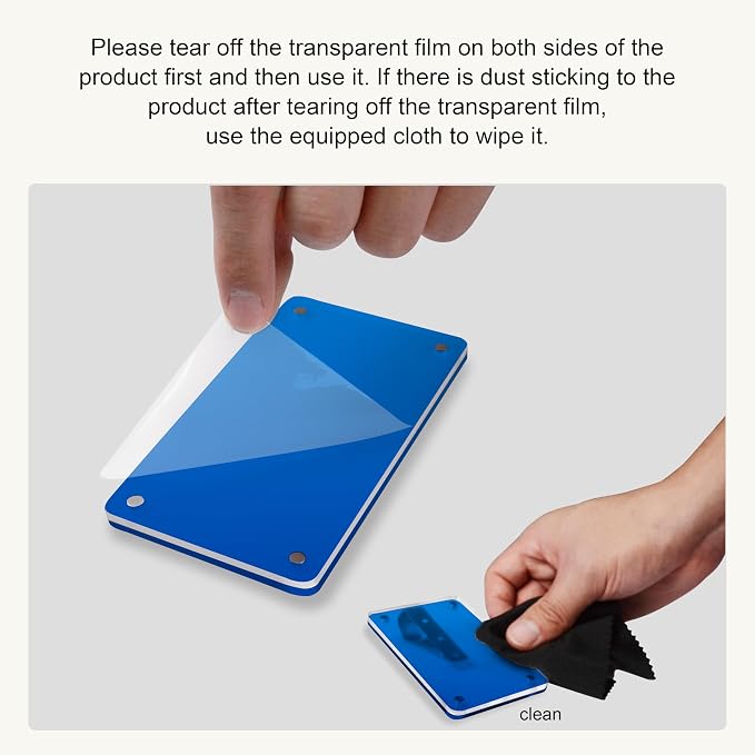 Car Sun Visor Photo Holder, Universal Magnetic Photo Clip, Decorate Your Car Visor Clip with Personality(Blue, 2.4x3.5) - Image 5