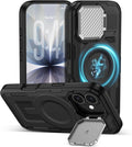 iPhone 17 Case with Cover Stand, Magnetic Case with Camera Cover Lens Protector Phone Cover Grip Stand MagSafe for iPhone 17 Pro Military-Grade Shockproof CASE Kickstand for iPhone 17, 6.3 inch, Black by vifigenmakeyourlifeeasy
