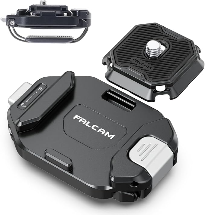 ULANZI F38 Camera Backpack Strap Clip Quick Release Kit | Camera Video Photography Accessories for Backpack Straps V2, QR Plate Camera Tripod Mount by ulanzi