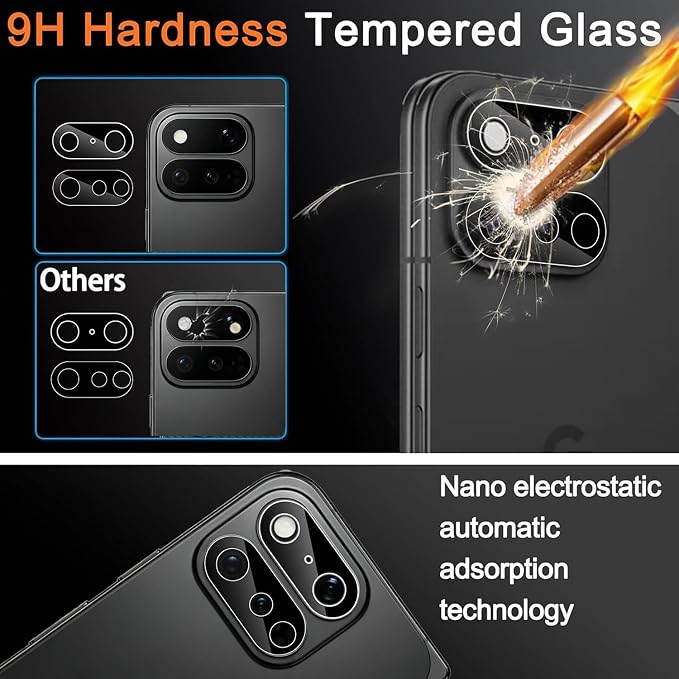 Ferilinso 2 Pack Inside Screen Protector for Google Pixel 11 Pro Fold | 9H+ Tempered Glass, Back&Canera Lens Protectors, Military-Grade Shatterproof, Case Friendly, Easy Installation Bubble Free - Image 7