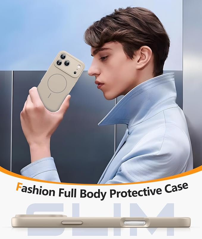 FNTCASE for iPhone 17 Pro Max Case, Fit for Magsafe, Screen Protector | Full Camera Protection, Integrated Silicone, 14FT Military Grade Drop Proof, Shockproof Protective Phone Cover, Full White - Image 7
