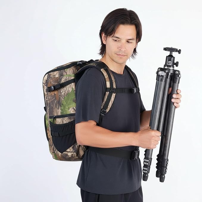 ZZQ&CCF Telephoto Lens Camera Backpack for Canon RF 200-800/100-500, Lens Case Bag for Nikon Z 180-600, Camera Pouch Compatible with Sony FE 200-600/FE 400-800/300—Black - Image 9