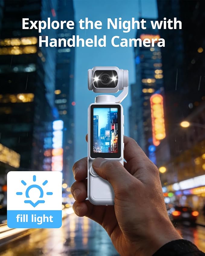 Vlogging Camera, Mini Camcorder, Portable Handheld Video Camera | Mini camcorder with 180° rotating lens, 7-hour battery, 32GB card, one-button recording for travel and daily moments - Image 6