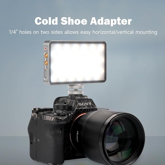 VILTROX 6000mAh On Camera LED Light, APP Control RGB Video Light | RGB Portable LED Photography Lighting, Led Camera Light Panel for Video Recording (Retro 08X) - Image 7