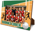 Thanks Coach Photo Frame, Volleyball Picture Frame, Sports Themed Decor Tabletop Display Frames for Players and Coaches, Gift to Volleyball Enthusiasts for 4x6 Inches Photos by Unknown