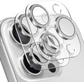 2 Pack for iPhone 16 Pro Max Camera Lens Protector | Bling Tempered Glass 9 Hardness,Anti-Scratch High Definition Camera Screen Protector (Silver) by NECARSIN
