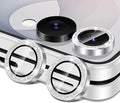 for Samsung Galaxy Z Flip 8 Camera Lens Protector, Individual Metal Ring Tempered Glass Lens Cover, [Strong Adsorption] Scratch Resistant Ultra-Thin HD Clear Lens Cover, 1 Set-Silvery Sparkly by Btscase