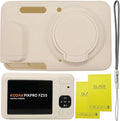 Case for Kodak PIXPRO FZ55, FZ55 accessories | Soft Silicone Protective Case Removable Lens Cover, Comes with 2 Screen Protectors and 1 Wrist Strap. (Misty White) by SZHSYJY