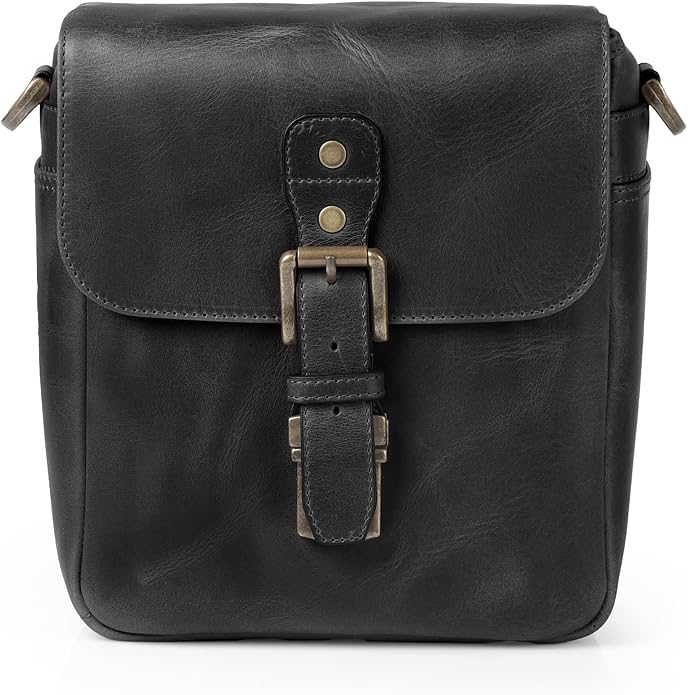 MegaGear Genuine Leather Camera Messenger Bag Mirrorless Portable electronic device cover - Image 10