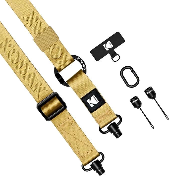 KODAK Multi-Purpose Camera Strap (Khaki) - Quick-Detach System, Lightweight, Durable Metal Swivels, Multiple Usages, SLR Cameras, Compact Cameras, Smart Phones - Image 2