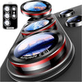 Uyiton for Samsung Galaxy S26 Ultra Camera Lens Protector | Case-Friendly, Ultra-Thin, Military-Grade Sapphire Glass with Aluminum Metal Rear Camera Screen Cover, Black+Red by Uyiton