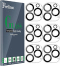 Ferilinso 6 Pack Camera Lens Protector for iPhone 16 Pro Max/iPhone 16 Pro | 9H+ Tempered Glass, Military-Grade Shatterproof Camera Cover, Case Friendly, Anti-Scratch, No Flash Glare for Night Shooting by Ferilinso