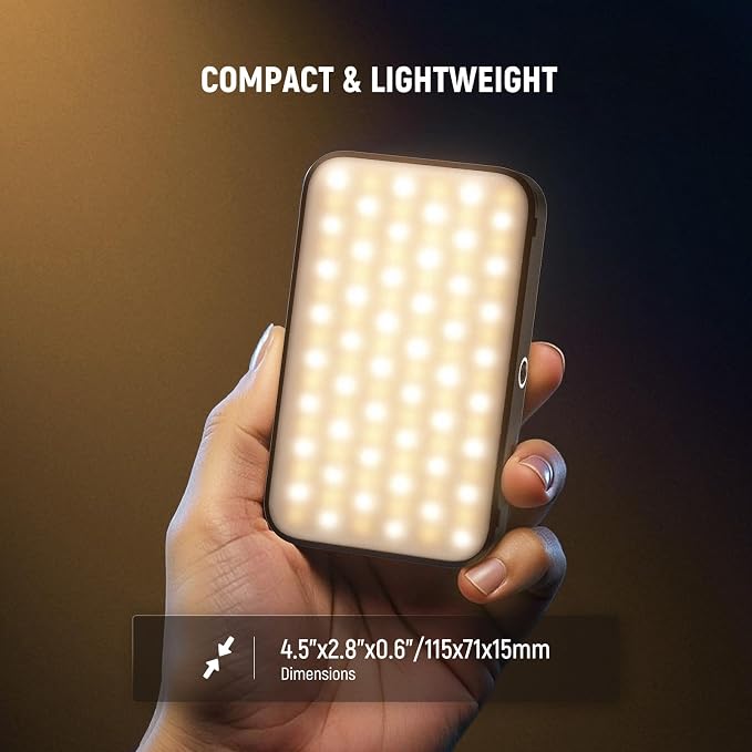 NEEWER Entry Level Version Phone Selfie Light for iPhone, 2500-9000K CRI80 2000mAh Rechargeable Plastic Clip on Makeup Streaming Recording Laptop Computer Video Conference Fill Lighting, N15 - Image 7