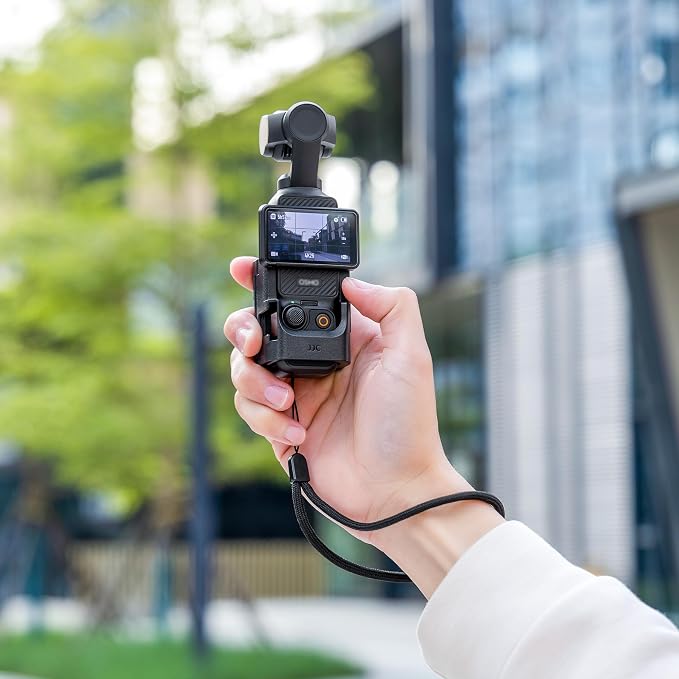 JJC Expansion Adapter for DJI Osmo Pocket 4 3 / Xtra Muse,Ultra Lightweight | Protective Cage with Cold Shoe Mount & Folding 2-Fingers Interface,Not Interfere Joystick - Image 9