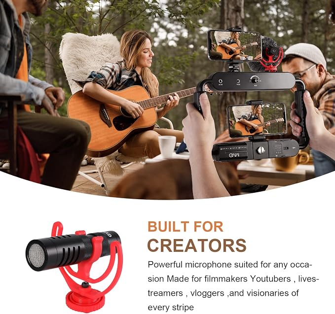 GVM Gimbal Stabilizer Phone Video Light Kit for Smartphone, Content Creator Kit, 5600K LED Equipment with Microphone &Tripod for Recording, Vlogging, Live Streaming, YouTube, TikTok - Image 3