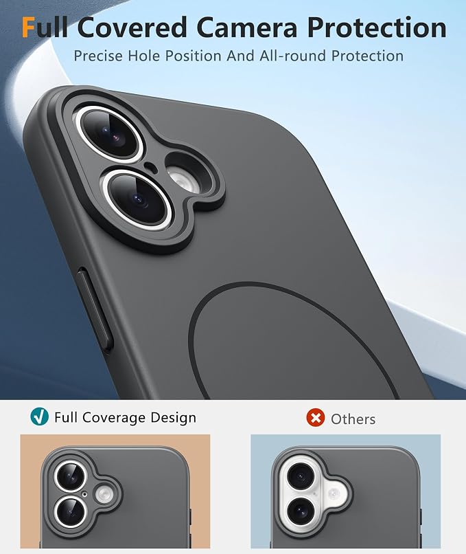 FNTCASE for iPhone 17 Case, Compatible with Magsafe, Glass Screen Protector | Full Camera Protection, Integrated Silicone Cases, 14FT Military Grade Drop Proof, Shockproof Protective Phone Cover - Image 4