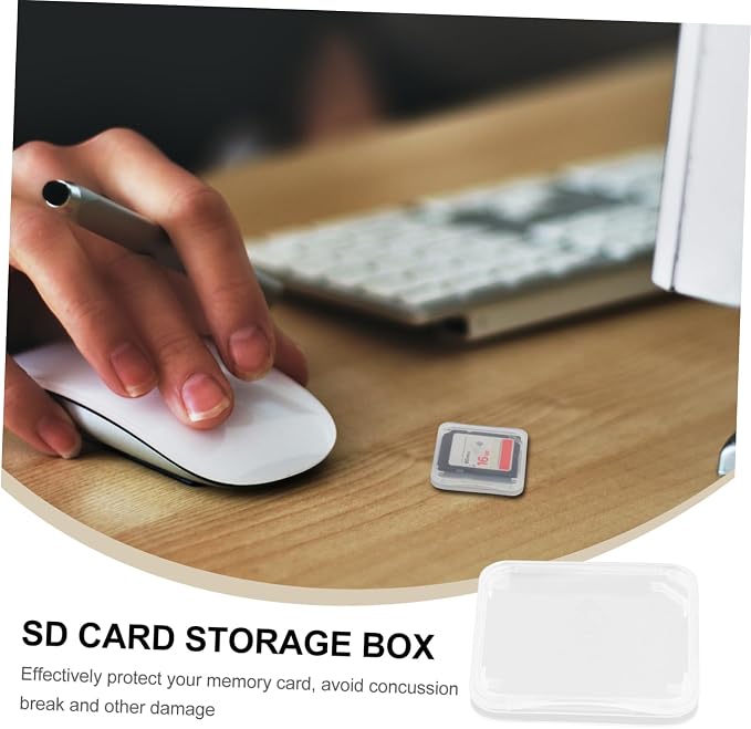 OSALADI 100pcs Card Storage Cases Plastic Memory Card Holders Photo Storage Box for Memory - Image 5