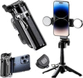 Mini Selfie Stick Tripod Stand for iPhone ，6-Section Adjustable Height Extension (12-42cm)，10 Meter Remote One Click Control ，Suitable for Travel/Live Streaming/Outdoor Multiple Scenes by Unknown