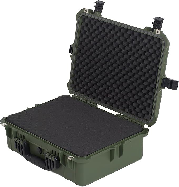 MEIJIA All Weather IP67 Waterproof Hard Camera Case,Hard Protective Case,Hard Case with Customizable Foam,Fit Use of Drones,Camera,Equipments,Pistols(Green,19.78x15.77x7.41inches) - Image 7