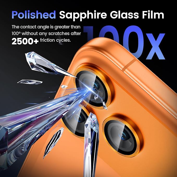 Tensea for iPhone 17 Pro Camera Lens Protector | Metal Aluminum Alloy Tempered Glass Cover Camera Screen Protector Accessories, Case Friendly - Image 6