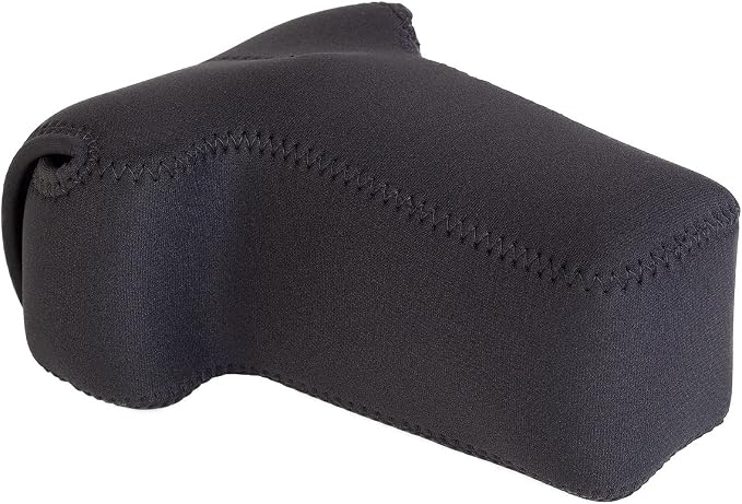 OP/TECH USA Soft Pouch – Compact digital camera case, lightweight accessories pouch, sleek neoprene sleeve for DSLR, perfect for backpacks & travel – durable protection in style D-SLR Zoom Black - Image 4