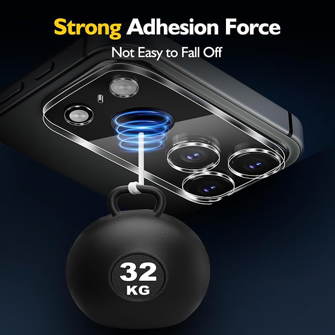 3PCS Rear Back Camera Lens Protector Tempered Glass for iPhone 17 Pro - HD Clear Full Coverage Guard [Not for iPhone 17 Pro Max] - Image 6