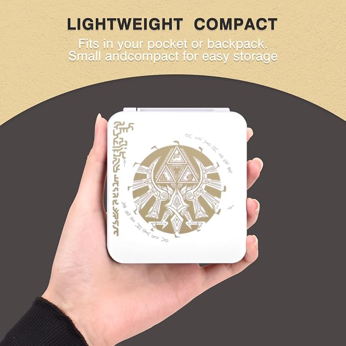 DLseego Game Card Case for Switch Lite/Switch/Switch OLED, Gold Kingdom Medallion Design Switch Game Cartridge Memory Card Portable Storage with 12 Game Card Slots and 12 Micro SD Card Slots-White - Image 6