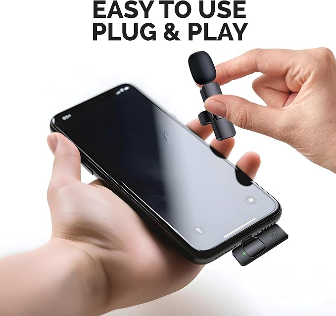 Black Swan Distributors - Wireless Lavalier Microphones (2) - with Smart Noise Cancellation & 7-Hour Battery Life - Includes Receiver & Charging Cord - Image 5
