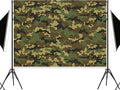 7x5ft Fabric Camouflage Backdrop Army Soldier Military Camo Background | Camo Background for Soldier Theme Party Decorations Kids Adults Birthday Shooting Photo Studio Props by Dormirpilow