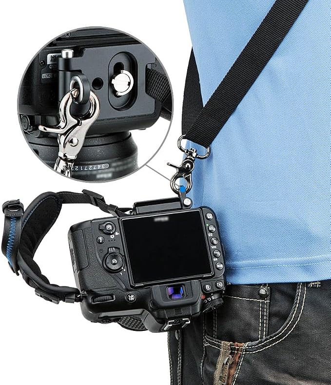 JJC Deluxe Microfiber Camera Hand Strap, Secure Padded Camera Wrist Strap | for Canon Nikon Sony Fuji Fujifilm Olympus DSLR and Mirrorless Cameras, Must Have Photography Accessories for Photographers - Image 7
