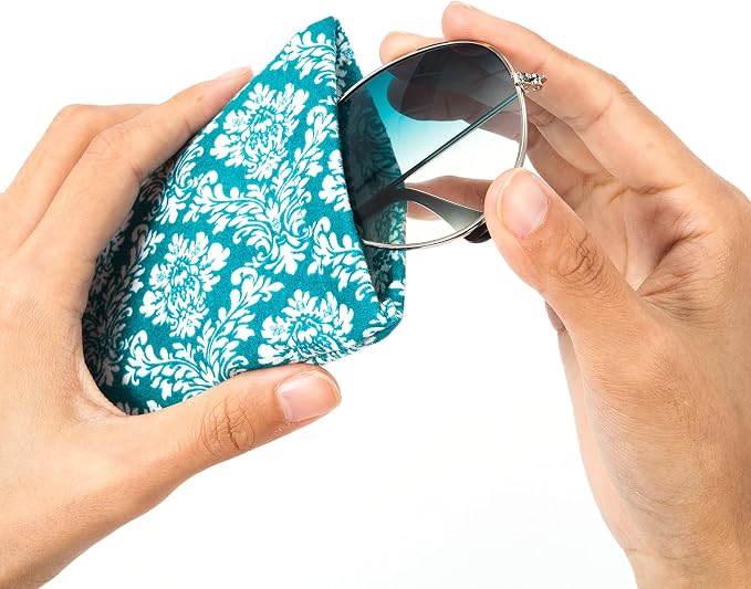 TRIUMPH VISION Eyeglass Case Glasses Case Soft Sunglass Pouch Sleeve 3 Pack | Slim Lightweight Alternative to Bulky Case, Leather Lined Protect Lens, Squeeze Easy to Use, Stylish Portable for Daily Use - Image 4