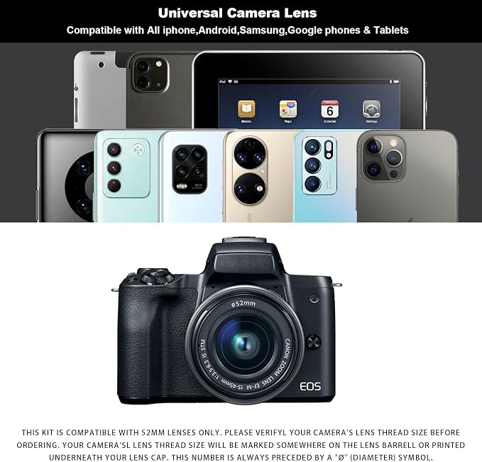 52MM Circular Polarizer Filter, Ultra Slim Multi-Coated CPL Lens Filter, Clip-on Phone Camera Filter Kit, Compatible for iPhone 15 14 13 12 11,Motorola, Google Pixel and Other Smart Phones - Image 6