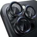 WSKEN for iPhone 16 Pro/iPhone 16 Pro Max Camera Lens Protector | Original Shooting Mode, Individual Metal Cover Film, Shatterproof HD Tempered Glass Camera Screen Protector, Black by SmartProtectionGreenerFuture