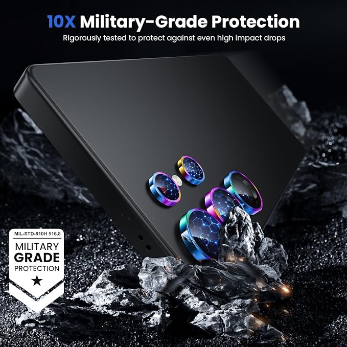 WSKEN for Samsung Galaxy S25 Ultra Camera Lens Protector - Ultra Thin | Case Friendly, 9H Shatterproof Tempered Glass, Anti Scratch Metal Circle, Camera Screen Protector Cover Accessories, Colorful - Image 4