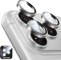 MAGIC JOHN 2 pack for iPhone 17 Pro Max/17 Pro Camera Lens Protector,Gray | [Alignment Kit&1:1 Invisible Fit] 9H Aerospace Tempered Glass, Ultra HD, Metal Individual Ring by MAGICJOHN