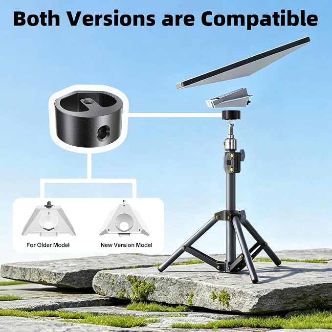 for Starlink Mini Tripod Stand Mount with Adapter Kit Accessories | Adjustable Height Tripod Mounting Adapter Compatible with Starlink Mini,Portable Sturdy Stand for Outdoor Camping, Travel, Rv - Image 4