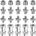 Anwenk 1/4 to 3/8 Screw Adapter Converter Threaded Screws Adapter Spigot Screw Mount Set for Camera Tripod Monopod Ballhead Flash Light Stand Shoulder Rig by Anwenk