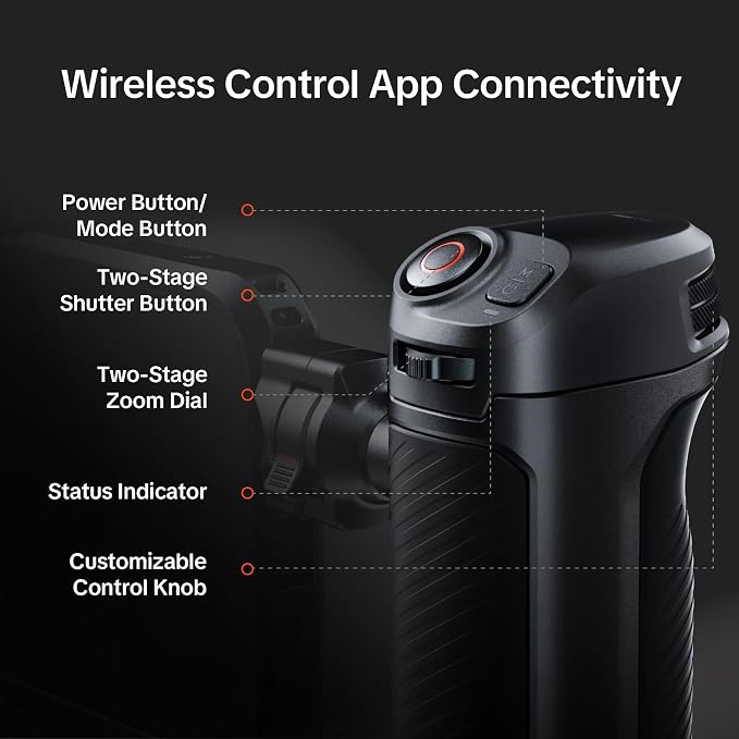 PGYTECH ProShot Phone Video Cage for iPhone 17 Pro Max, Dual Handheld Kit | Phone Rig with Wireless Bluetooth &Quick Release Handle Grip, Aluminum Phone Cage with 67mm Filter Ring for Live Streaming - Image 6