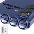 Orzero (2 Sets) Camera Lens Protector for Samsung Galaxy Z TirFold/Fold 7, [EZ Install] [Case-Friendly] 9H Tempered Glass Alloy Metal Ring Lens Cover, Military-Grade Shockproof, HD Clarity Anti-Glare (Blue) by JumpIntoOrzeroLet%E2%80%99sExploreLikeNeverBefore