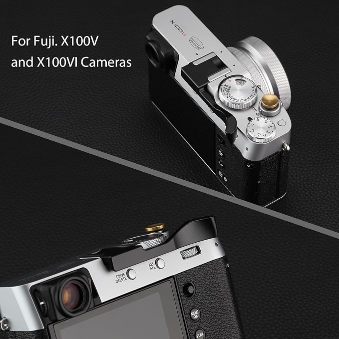 Haoge THB-XVB Metal Thumb Up Rest Hand Grip for Fujifilm X100VI Fujinon X100V Camera Accessories Black Hot Shoe Thumb Up - Image 6