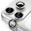 Misea Compatible for iPhone 17 Pro/iPhone 17 Pro Max Camera Lens Protector | 9H Tempered Glass Ultra HD Bling Camera Screen Protector Cover Metal Individual Ring Accessories, Natural Titanium by Misea
