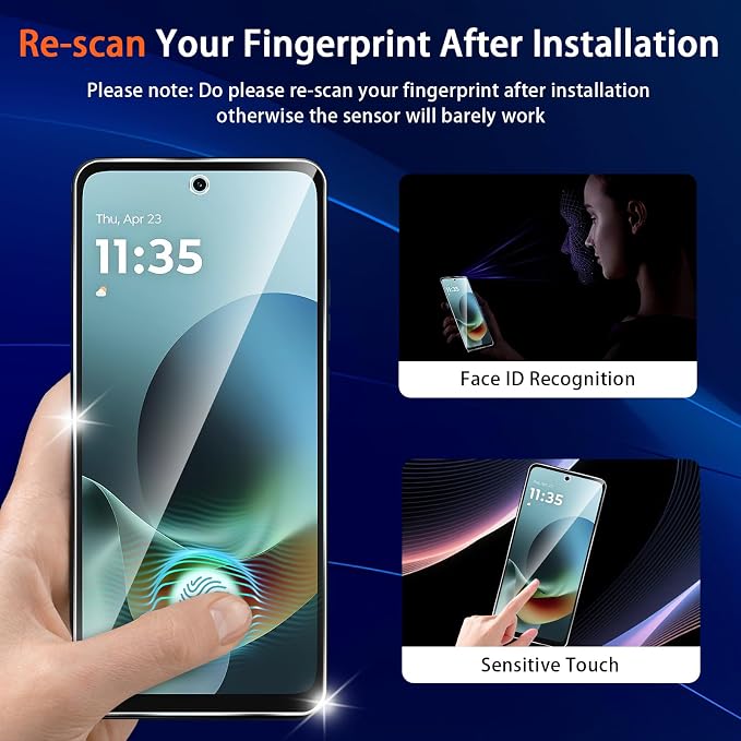 (3+2 Pack) Designed for Motorola Moto G 5G 2026 & Moto G Play (2026) Tempered Glass Screen Protector + Camera Lens Protector,[3D Touch][Bubble-Free][Anti-Scratch] - Image 4