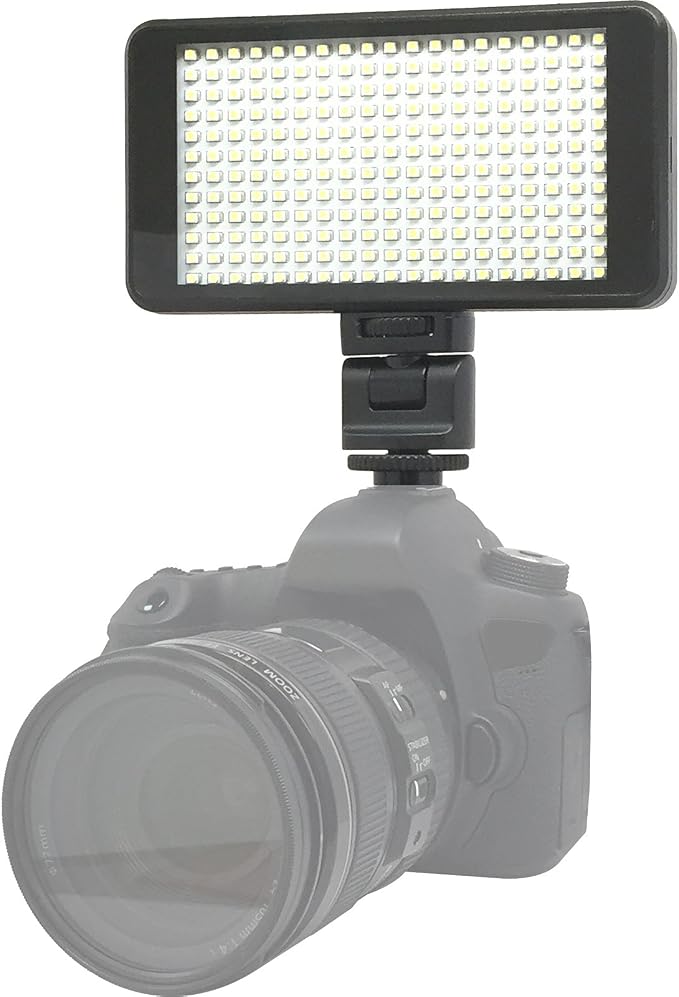 Vidpro LED-230 Photo and Video Light Kit - On Camera Panel LED Light - Adjustable and Dimmable Light Fits Cameras Video Camcorders and DLSR w/Hot Shoe Includes Rechargeable Battery Diffuser and More - Image 4